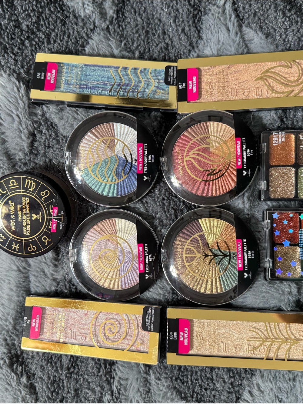 Wet N Wild Zodiac Eyeshadow/Highlighter Bundle